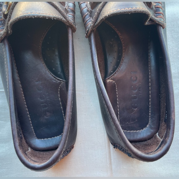 Gucci Slip-on Brown Leather Horsebit Driving Loafer Size 7M EUC - Picture 12 of 13